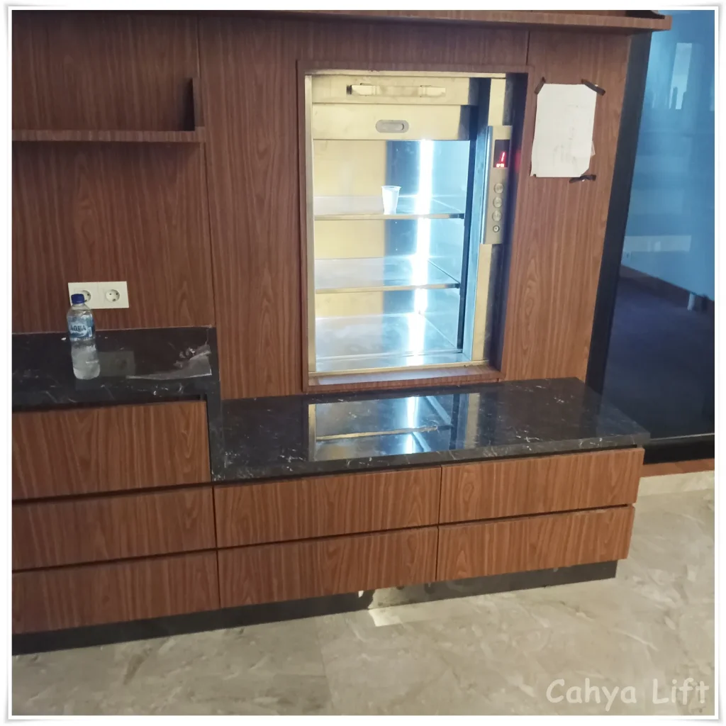 Lift makanan stainless 304 untuk restoran