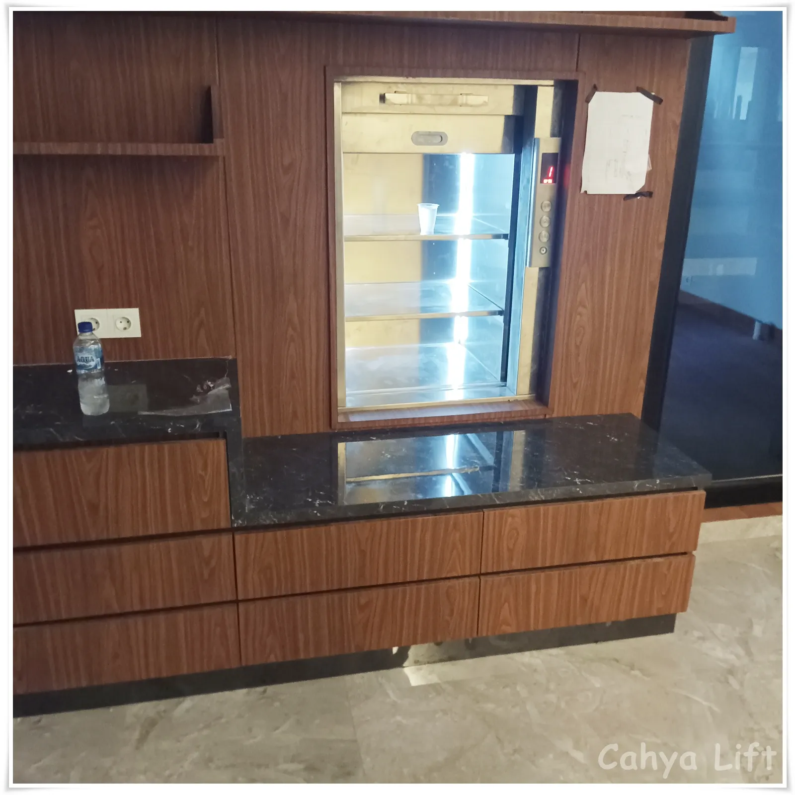 Lift makanan stainless 304 untuk restoran