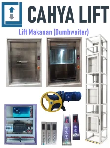 Lift makanan Dumbwaiter modern dan fungsional
