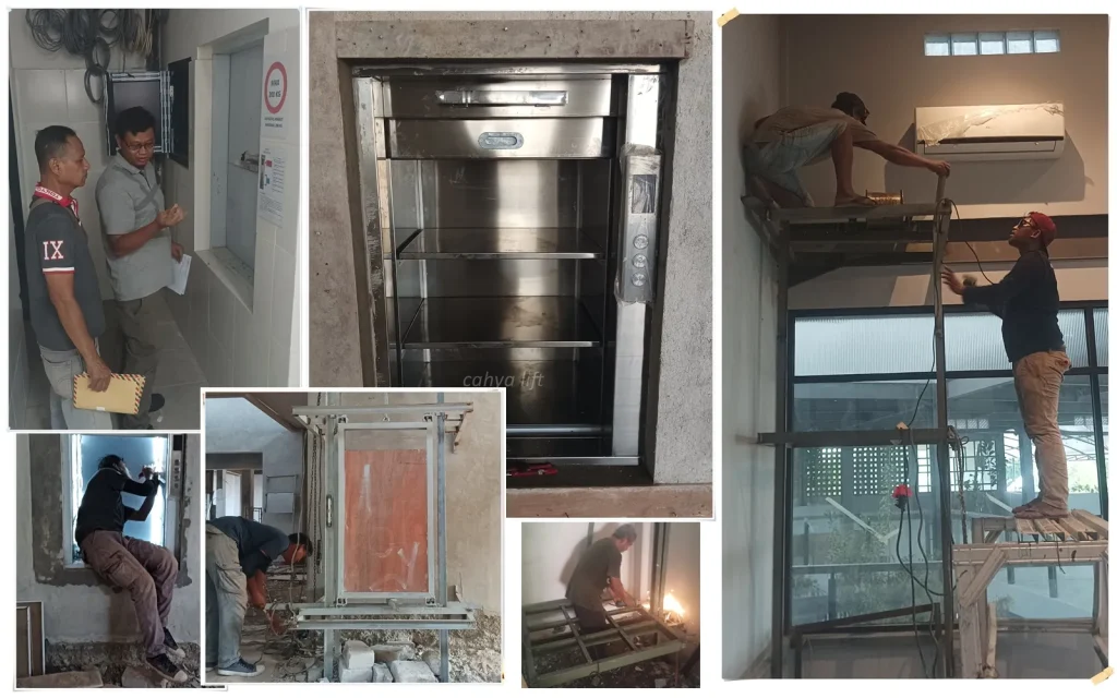 Proses Pembuatan lift makanan (Dumbwaiter)