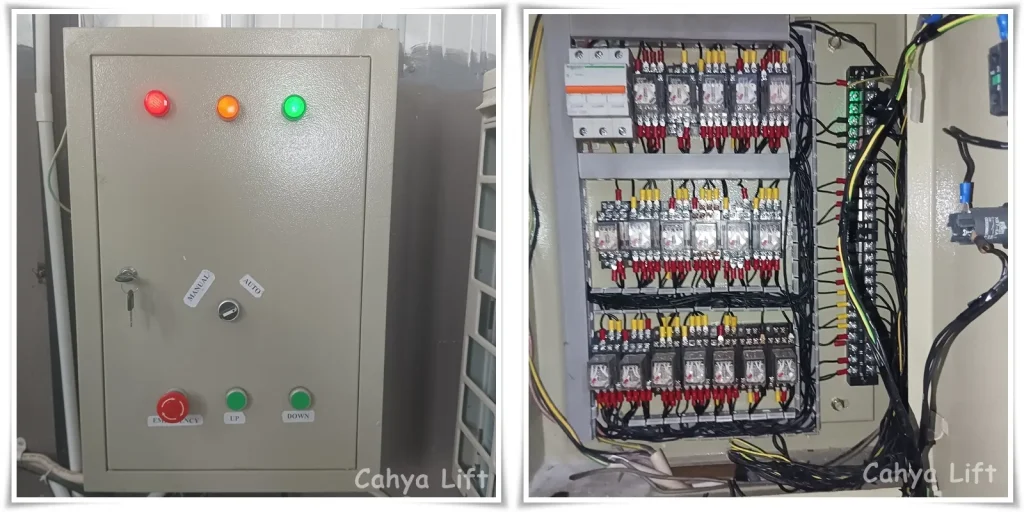 Control Lift Barang 4 Lantai Menggunakan Relay
