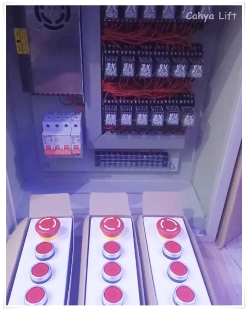 control panel relay untuk lift barang cahya lift